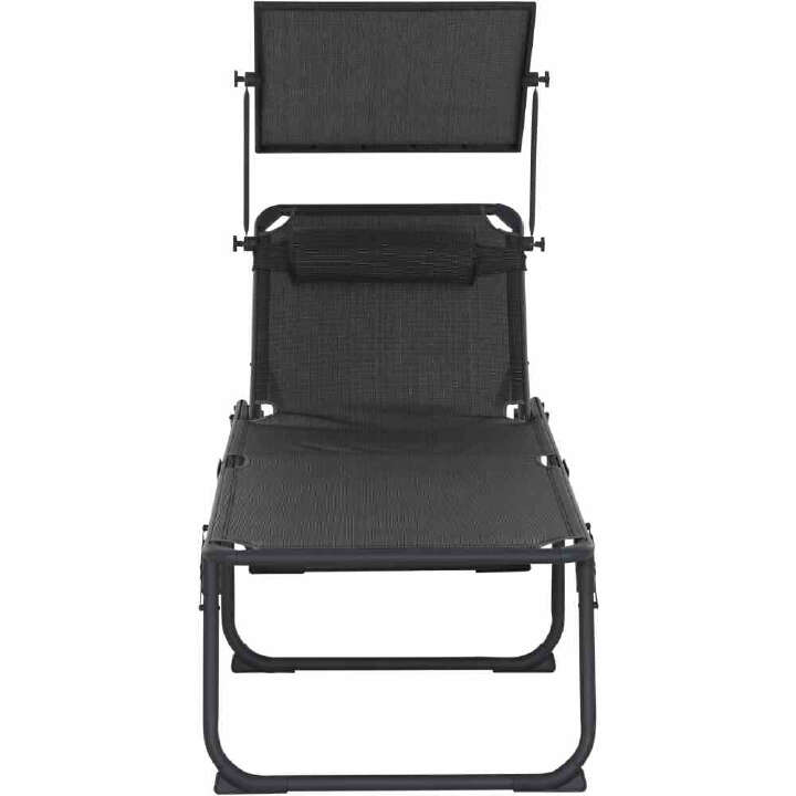 SIENA GARDEN Campingliege + Comfort grau